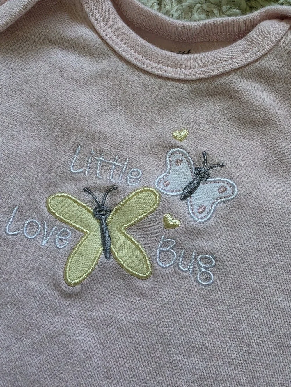 Baby Girl Pink Butterfly Onesie (6-9 Months)